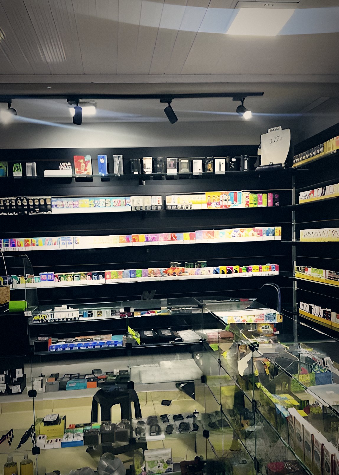 Loja iluminada